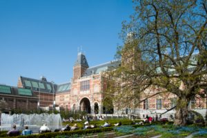 Museumplein, garden Rijksmuseum, Amsterdam, Holland, Netherlands Museumplein, garden Rijksmuseum, Amsterdam, Holland, Netherlands